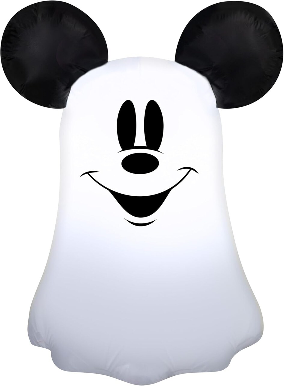 3.5' Gemmy Airblown Inflatable Halloween Mickey Mouse as Ghost Yard Decoration 550264